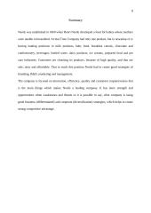 Global Strategy: Nestlé 8 puslapis