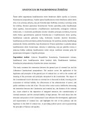 Baudžiamosios teisės bendrosios dalies klausimai Lietuvos konstitucinėje jurisprudencijoje