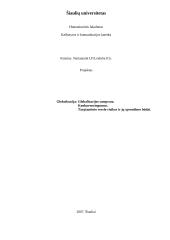 Globalizacija: Globalizacijos samprata. Konkurencingumas. Tarptautinio verslo rizikos ir jų sprendimo būdai