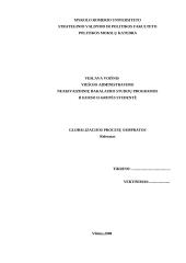 Globalizacijos procesų sampratos