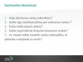 Rankų higiena (skaidrės) 20 puslapis