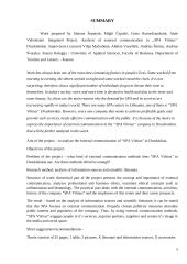 „SPA Vilnius“ įmonės Druskininkuose išorinės komunikacijos analizė 4 puslapis