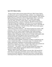 Įmonės analizė: bankininkystė, investicijų valdymas SEB Vilniaus bankas 3 puslapis