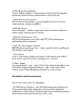 Įmonės analizė: bankininkystė, investicijų valdymas SEB Vilniaus bankas 5 puslapis