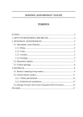AB "Hansabankas" finansinių paslaugų analizė