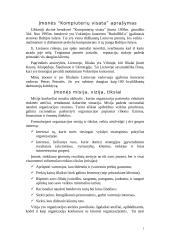 Įmonės aprašymas: prekyba kompiuteriais UAB "Kompiuterių visata"