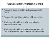 Klasikinė vadybos mokykla (skaidrės) 6 puslapis