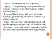 Reikalavimai informacijai, kokybiška informacija ir jos požymiai 6 puslapis