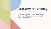 B. Sruoga. Kaip išlikti žmogumi nežmogiškomis situacijomis? 9 puslapis