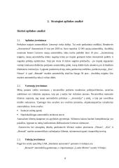 Įmonės strategijos kūrimas 8 puslapis