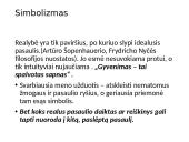 Simbolizmas. Skaidrės 2 puslapis