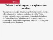 Audinių ir organų transplantavimas