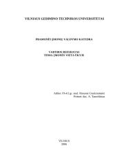 Įmonės vieta ūkyje