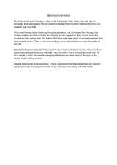 Beachside hotel review