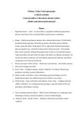 Meilės tema lietuvių literatūroje (kalba su planu)