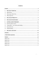 Infliacija teorijoje ir Lietuvoje