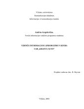 Informacijos apdorojimo vadyba: UAB "Krasta Auto"