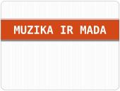 Muzika ir mada