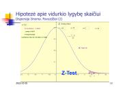 Hipotezių tikrinimas vienai imčiai 13 puslapis