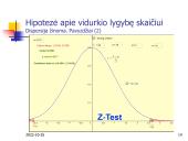 Hipotezių tikrinimas vienai imčiai 14 puslapis