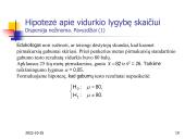 Hipotezių tikrinimas vienai imčiai 18 puslapis