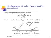 Hipotezių tikrinimas vienai imčiai 3 puslapis