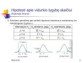Hipotezių tikrinimas vienai imčiai 5 puslapis
