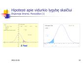 Hipotezių tikrinimas vienai imčiai 10 puslapis