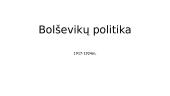 Bolševikų politika