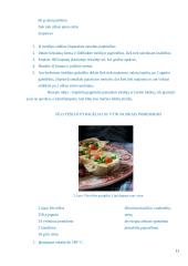 Salotos lavašo krepšeliuose jaunimo pobūvio švediškam stalui. Technologijų mokyklinio brandos egzamino darbo aprašas 11 puslapis