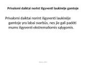 Bendri išgyvenimo atokioje vietovėje principai (skaidrės) 4 puslapis