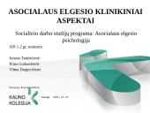 Asocialaus elgesio klinikiniai aspektai 18 puslapis