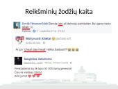Grafologinė kodų kaita socialiniame tinkle Facebook 5 puslapis