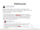 Grafologinė kodų kaita socialiniame tinkle Facebook 6 puslapis