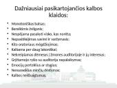 Verbalinės komunikacijos nesėkmės viešuose pasisakymuose 10 puslapis