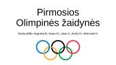 Pirmosios Olimpinės žaidynės