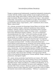Susvetimėjimo problema literatūroje. Kalbėjimas