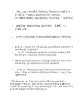 Lietuvos valstybės susikūrimas XIII a. 5 puslapis