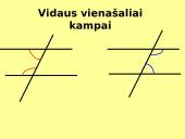 Kampai, gauti dvi tieses perkirtus trečiąja 15 puslapis
