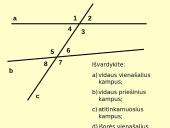 Kampai, gauti dvi tieses perkirtus trečiąja 20 puslapis