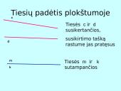 Kampai, gauti dvi tieses perkirtus trečiąja 3 puslapis