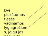 Kampai, gauti dvi tieses perkirtus trečiąja 4 puslapis