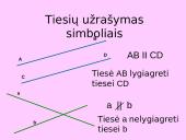 Kampai, gauti dvi tieses perkirtus trečiąja 5 puslapis