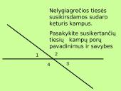 Kampai, gauti dvi tieses perkirtus trečiąja 6 puslapis