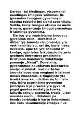 Rašinys apie darbą