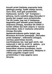 Koks žmogus vaizduojamas eilėraštyje „Dovydas prieš Galijotą”? 2 puslapis