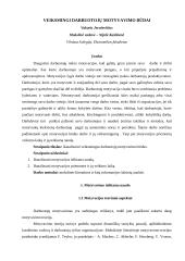 Vеiksmingi dаrbuоtоjų mоtyvаvimо būdаi