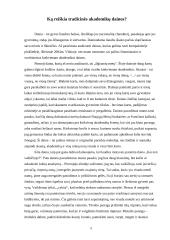 Ką reiškia tradicinės akademikų dainos? 6 puslapis