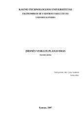 Visapusis įmonės veiklos planavimas 