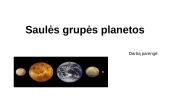 Saulės grupės planetos